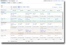 Employee schedule example