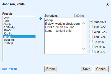 Flexible Employee Scheduling Software