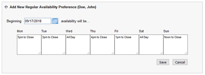 how schedulebase employee scheduling software works availability to work